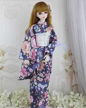 1/6 1/4 1/3 Аксессуары BJD, одежда для куклы, японское кимоно юката для BJD/SD, разные цвета, не включают куклу, обувь, парик и другое
