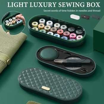 1 Комплект бытовой швейный набор коробка Портативный инструмент для вышивания ручной работы 