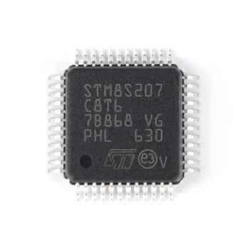 10 шт./лот STM8S207C8T6 LQFP-48 8-разрядных микроконтроллеров - MCU 24 МГц, 8-разрядный MCU 20MIPS @ 24 МГц Рабочая температура: - 40 C-+ 85 C
