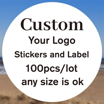 100шт 3 см 4 см 5 см 6 см 7 см Пользовательская наклейка И Индивидуальный логотип / Свадебные наклейки / Создайте свои собственные наклейки / Персонализированные наклейки