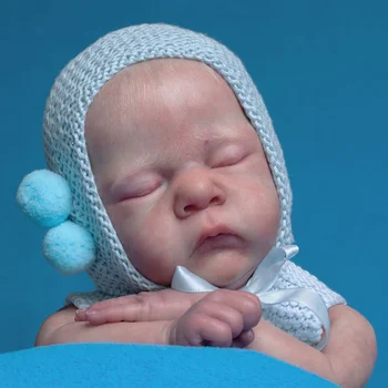 16-дюймовый комплект куклы-Реборн Pip Premie Размер Новорожденный Спящий ребенок Незаконченные Неокрашенные части куклы с тканевым корпусом и COA