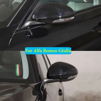 2 шт., ABS, Боковое Наружное Зеркало заднего вида, Декоративная Накладка Для Alfa Romeo Giulia 2017 2018 2019 2020