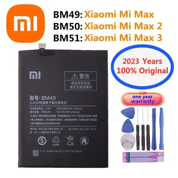 2023 Года Xiao mi BM49 BM50 BM51 100% Оригинальный Аккумулятор Для Xiaomi Mi Max 2 3 Max2 Max3 Сменный Аккумулятор для мобильного телефона