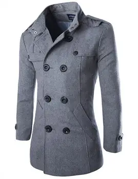 2023 Мужская куртка из чистого хлопка, выстиранная плюшевая куртка для мужчин, утепленный, сохраняющий тепло тренч, уличное ветрозащитное мужское пальто