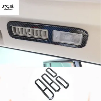 4 шт./лот, декоративная крышка для розетки кондиционера на крыше автомобиля из углеродного волокна ABS для 2012-2018 Mitsubishi Pajero V97 V93
