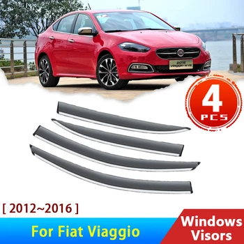 4x Дефлекторы для Dodge Dart Fiat PF Viaggio 2012 ~ 2016 Аксессуары Автомобиля Windowa Козырек От Дождя Защита Бровей Авто Протектор 2015 2013