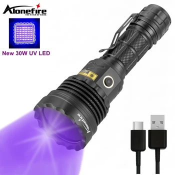 Alonefire SV52 новый 30 Вт UV90MIL 365 светодиодный УФ-фонарик Ультрафиолетовая горелка для Детектора Мочи Кошки, Домашних животных, Пятен, Скорпиона, Детектора Руды