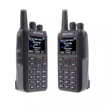 Anytone Новая Портативная рация AT-D878UVII Plus DMR Радио УКВ 136-174 МГц UHF 400-470 МГц GPS APRS Anytone Любительская радиостанция