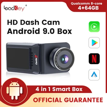 CarlinKit CarPlay Ai Dash Cam Беспроводной Автомобильный Видеорегистратор CarPlay Android 1080P HD GPS Netflix Tv Android Box Рекордер Qualcomm 8 4G + 64G