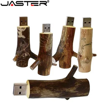 JASTER Novetly usb флэш-накопитель натуральная деревянная модель ветка дерева memory stick флешка 4 ГБ 8 ГБ 16 ГБ 32 ГБ 64 ГБ 128 ГБ