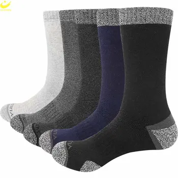 LAZAWG, 5 пар/компл., Зимние профессиональные мужские спортивные носки, сохраняющие тепло на открытом воздухе, Велосипедные, беговые, лыжные, весенние носки для экипажа