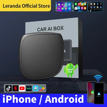 Leranda CarPlay Ai Box QCM6625 Android 11 Беспроводной Android Auto Mini USB Smart Adapter Box Для Audi Honda VW Toyota