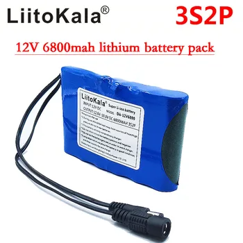 Liitokala Портативный супер перезаряжаемый литий-ионный аккумулятор емкостью 12 В постоянного тока 6800 мАч с камерой видеонаблюдения