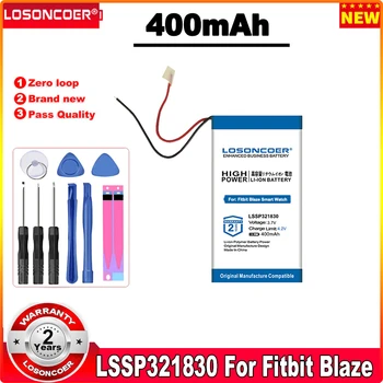 LOSONCOER 400mAh LSSP321830 Аккумулятор Для смарт-часов Fitbit Blaze, Новый Литий-полимерный Перезаряжаемый Blaze FB502 Pack CPP-588