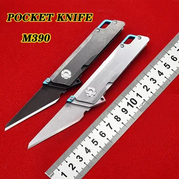 M390 Открытый Складной Нож с шарикоподшипником, Нож со стальной ручкой, Универсальный Нож, Упаковочный Нож, Карманный Охотничий Острый EDC Инструмент для кемпинга