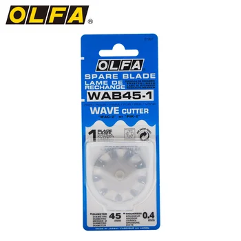 OLFA hob 45 мм с круглым лезвием, зазубренное лезвие из нержавеющей стали OLFA WAB45-1