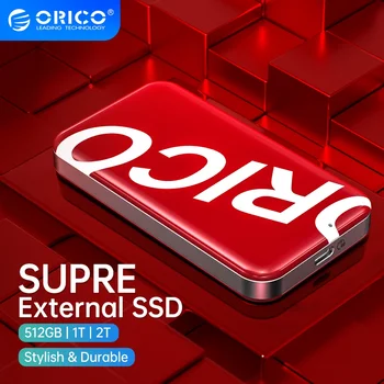 ORICO USB3.2 Type-C Портативный SSD Внешний твердотельный накопитель 2 ТБ 1 ТБ 256 ГБ 512 ГБ PSSD Серии SUPRE для ноутбуков (SUPRE)