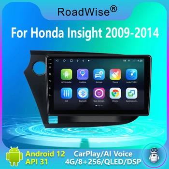 Roadwsie 8 + 256 Android 12 Автомагнитола Для Honda Insight 2 2009-2014 Мультимедиа Carplay 4G Wifi GPS DSP DVD 2Din Авторадио Стерео