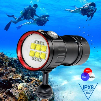 Tauchlampe,LetonPower BBS 20000Lumens taschenlampe tauchen,Unterwasser 100m tauchlampe,unterwasser taschenlampe, unterwasser vid