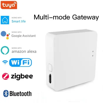 Tuya Hub Smart Gateway Беспроводной мультимодельный мост WiFi Bluetooth ZigBee Smart Life APP Пульт дистанционного управления Работает с Alexa Google