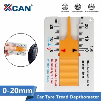 XCAN 0-20 мм Индикатор Металлообработки Автоматический Измеритель глубины считывания автомобильных шин Страница Глубиномера Инструмент для измерения мотоцикла
