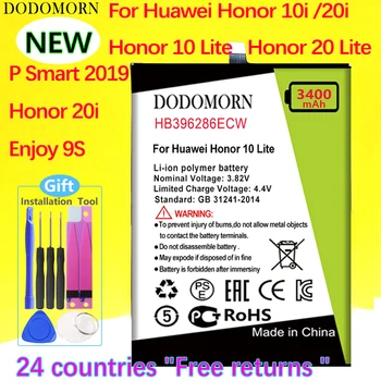 Аккумулятор DODOMORN HB396286ECW Для Huawei Honor 10 Lite Honor10 Lite Pour/P Smart 2019/Honor 20i/Enjoy 9S + Номер для отслеживания