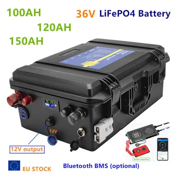 Батарея 36V100AH 120AH 150AH LiFePO4 Батарея 36v 100ah/120ah/150ah литий-железофосфатная батарея для электрического двигателя, мотор