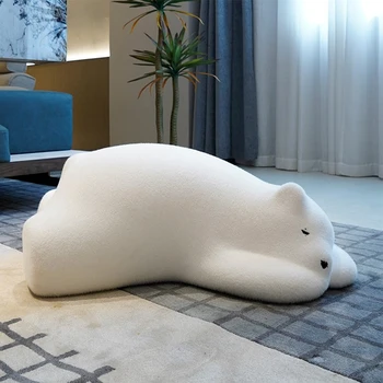 Белый Медведь, детский диван, ленивый Человек, диван для отдыха, бытовая техника из массива Дерева, дышащий, полихромный, удобный, практичный и прочный