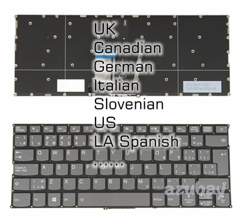Британская Канадская немецко-итальянская клавиатура для Lenovo Ideapad 320s-13ikb U/D (81AK), 720s-14ikb (80XC 81BD) V720-14ikb с подсветкой
