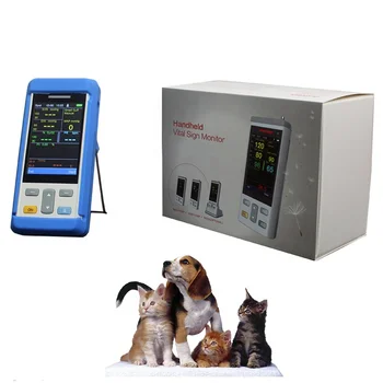 Ветеринарный инструмент для домашних животных PC100V, Оборудование для животных, Портативный монитор артериального давления с жизненно важными показателями
