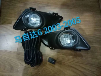 Галогенная противотуманная фара Eosuns, фонарь переднего бампера + крышка противотуманной фары для Mazda 6 2003-2005