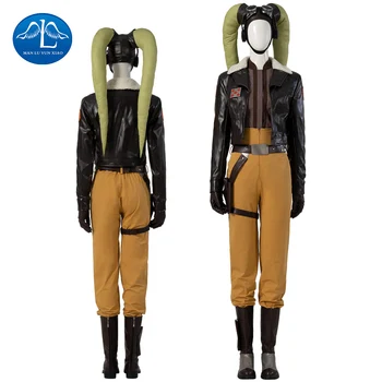 Гера Синдулла Косплей Customes Wars Гера Косплей Куртка Брюки комплекты для Хэллоуина для женщин