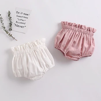 Детские Шаровары ярких цветов, Летние уютные хлопчатобумажные шорты для малышей, одежда для маленьких девочек, Детские короткие штаны 0-3 лет