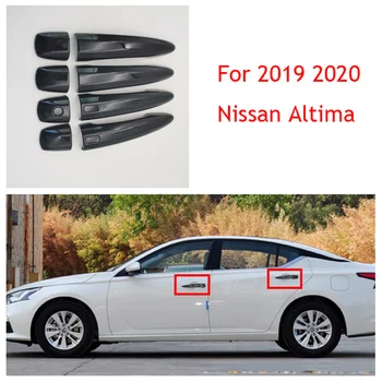 Для Nissan Altima 2019 2020, Глянцевый Черный Боковой Умный Замок, Отделка Дверных Ручек