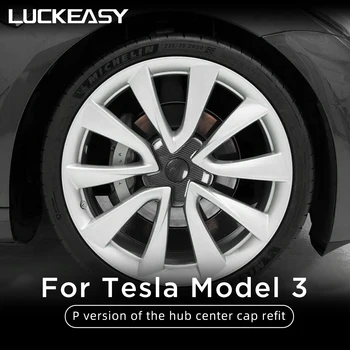 Для Tesla Модель 3 Крышка Колеса Крышка ступицы автомобиля Model3 2022 19-Дюймовое колесо P Версия ABS Модификация краски Комплект колесных накладок 4шт