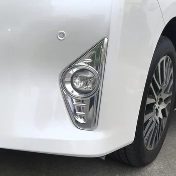 Для Toyota Alphard 2016 2017 2018 ABS Хромированный внешний вид автомобиля, передняя противотуманная фара, рамка для лампы, отделка, аксессуары для укладки автомобилей, 2 шт.