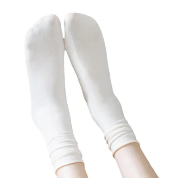 Женские Летние Тонкие Свободные Носки Для девочек, Бархатные Мягкие Дышащие Длинные Носки, Однотонные Черные Белые Хаки, Бежевые Высокие носки