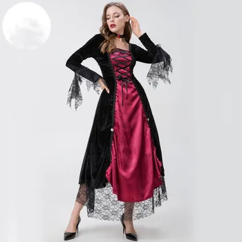Женский карнавальный костюм Королевы Вампиров на Хэллоуин, Пасхальный фестиваль, Карнавальное Маскарадное Платье