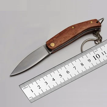 Карманный нож С деревянной ручкой, Бесплатная доставка, Изысканный подарок, Мини Складной Нож Для Выживания, Походный Тактический нож