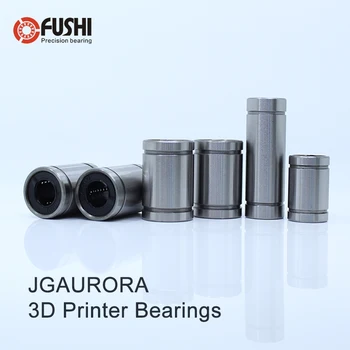 Комплект линейных подшипников для 3D-принтера (6 шт.) для JGAurora A5/A5S/A1 A3S, высококачественный подшипник LM10UU LM8UU LM8LUU