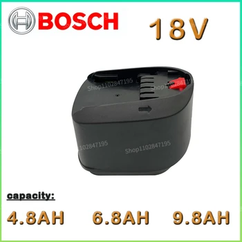 Литий-ионная аккумуляторная батарея Bosch 18V 9.8AH для инструментов PBA PST PSB PSR Bosch для дома, сада (только TypeC) AL1810CV AL1815CV