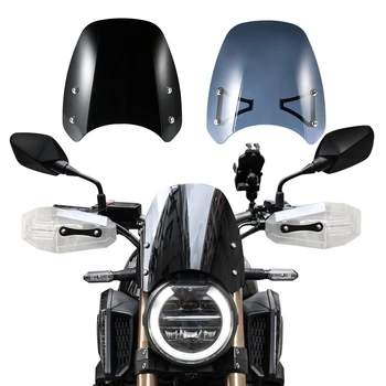 Лобовое стекло мотоцикла, Совместимое с Honda CB650R 2019 2020 2021, Винтажный Ветроотражатель, Изготовленный На Заказ Обтекатель Ветрового Стекла, Материал ПК