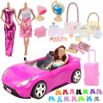 Мини-автомобиль, игрушки Kawaii, детские игрушки, Миниатюрные модели автомобилей, сумки, Обувь, духи для Барби, сделай сам, притворись, что играешь в детскую игру