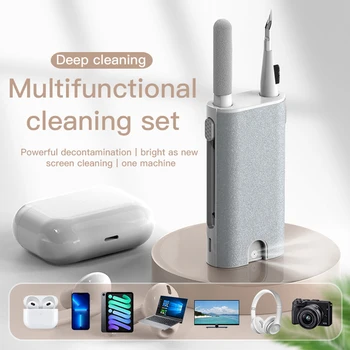 Многофункциональный инструмент для чистки наушников 5 в 1, электронный очиститель, комплект для iPhone, зарядный порт, наушники, экран ноутбука