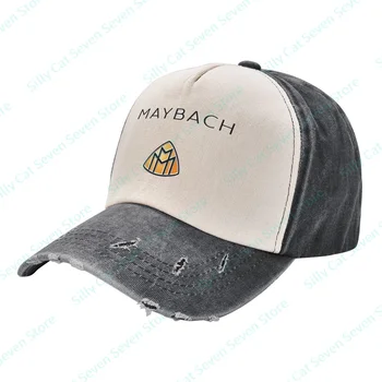 Модная ковбойская бейсболка Maybachs для мужчин и женщин, винтажная регулируемая бейсболка с разноцветной строчкой, Выстиранная шляпа для папы