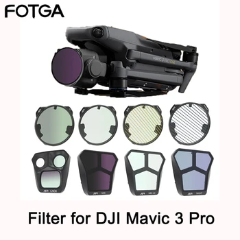 Набор Фильтров камеры FOTGA для камеры DJI Mavic 3 Pro с Оптическим Стеклянным Объективом MCUV CPL ND8 ND16 ND32 ND64 NDPL Ночные Фильтры Аксессуары