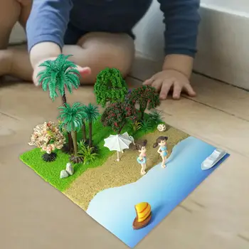 наборы Макета модели пляжных сцен Наборы Декораций для построения летних пляжных сцен в масштабе HO для Письменного стола