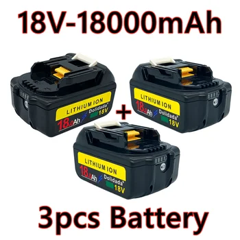 Новая 18-вольтовая аккумуляторная батарея 18000 мАч литий-ионный аккумулятор Makita bl1880 bl1860 bl1830