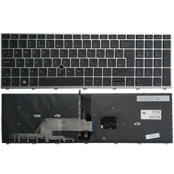 Новая британская клавиатура для ноутбука HP ProBook 650 g4 650 g5 с подсветкой указателя