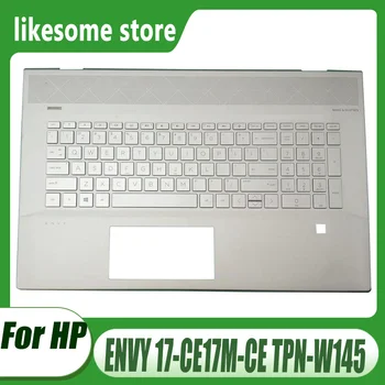Новая Клавиатура для замены в США Для HP ENVY 17-CE17M-CE TPN-W145, Чехол для ноутбука, Подставка для рук, Верхняя крышка, Подсветка SilverL57592-001